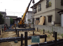 地盤改良工事施工例